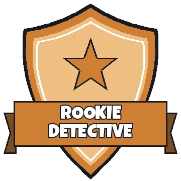 Rookie Detective badge